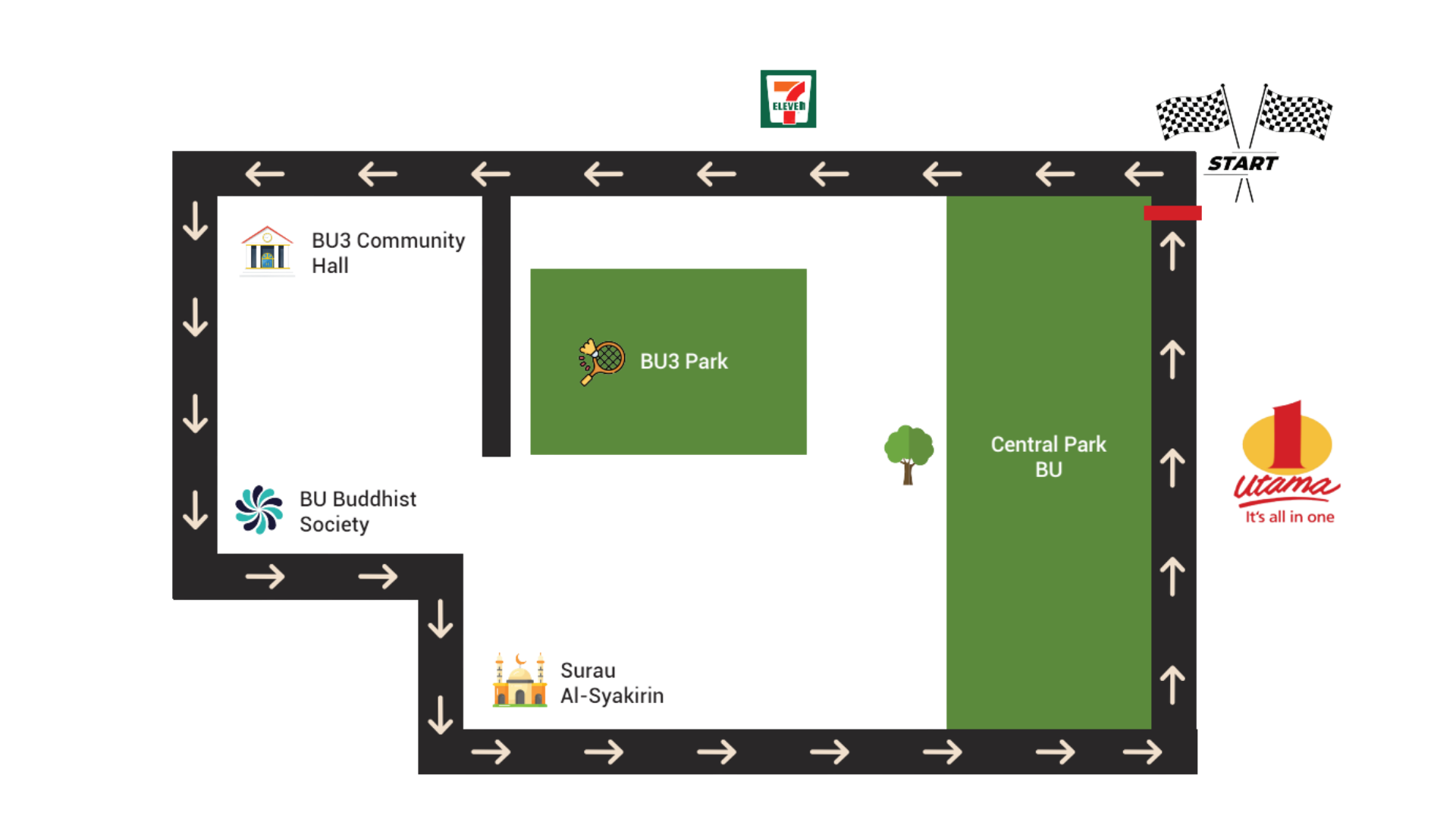 5KM route map - View 2